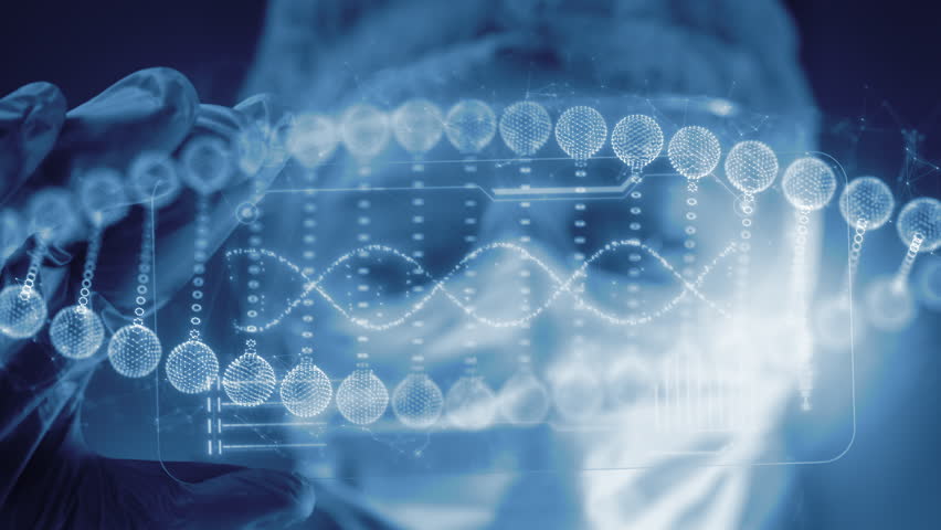 Innovate DNA Technology in Science and Medicine. Cutting Edge Biotechnology Research. Genetic Analysis for Healthcare Advancements. Genomic research or gene therapy concept. Futuristic medical charts - Powered by Shutterstock - Get 15% off with code: PIKWIZARD15