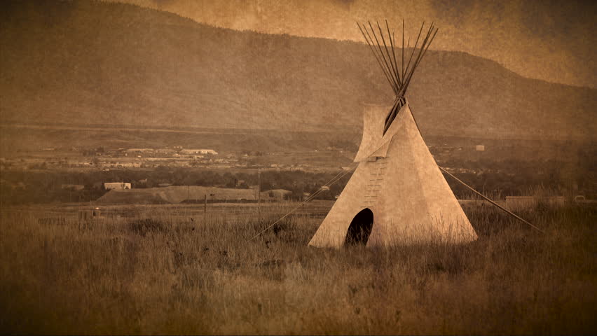 Native teepee in the style of the old west.