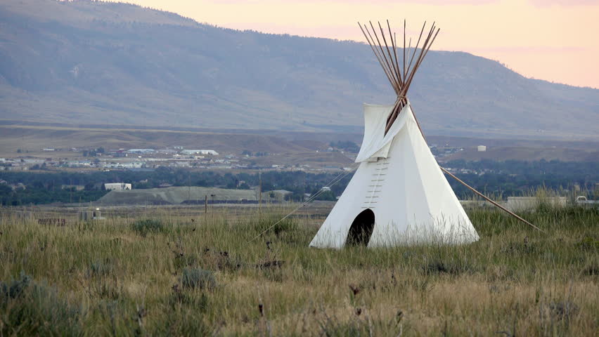 Teepee of the Plains Indians in Wyoming.