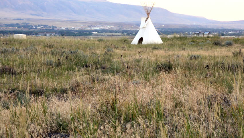 Teepee typical of the Plains Indians.