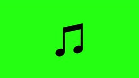4K 3D Rotate 360 Black beamed eighth notes music symbol seamless looping transparent green screen - Powered by Shutterstock - Get 15% off with code: PIKWIZARD15