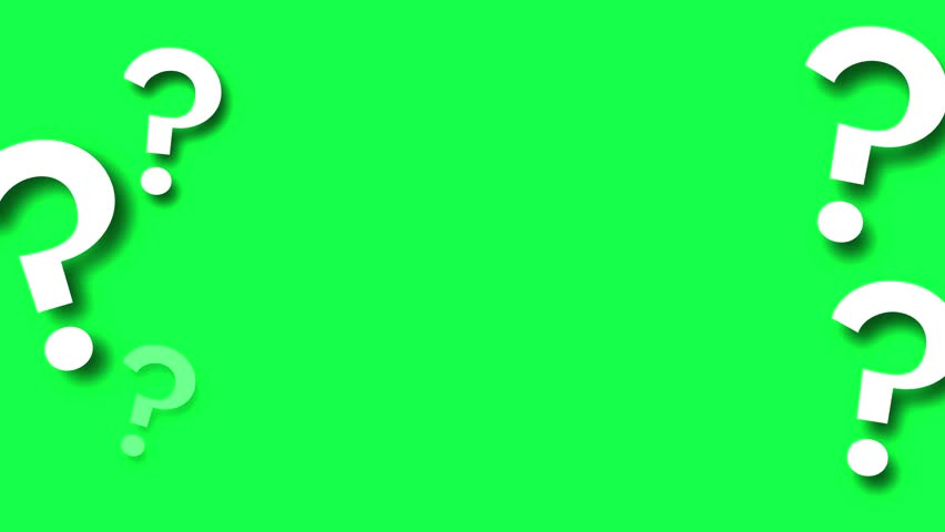 4K animated question mark popping up on a green screen background. Ideal for educational content, videos, FAQs, and motion graphics with easy editing and overlays.