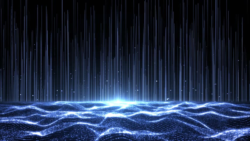 Futuristic abstract digital motion matrix cyber environment Sci-fi Technology Cyberspace Background. intelligence, 5g connection data analysis. High-speed connection, cyber or. 3D Illustration