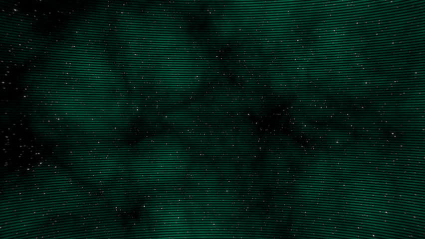 Descending neon green beam lighting starburst as neon pink NOSTALGIC VIBE text pulsing in starfield. Retro, cyberpunk, futuristic, vibrant, digital, cosmic, motivational