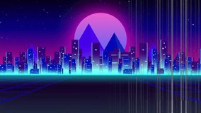 Emerging glitch causing STATIC text distorting over neon grid under pink moon, showing interference. Futuristic, cyberpunk, digital, abstract, vibrant, technological, cinematic - Powered by Shutterstock - Get 15% off with code: PIKWIZARD15