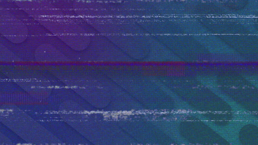 Radar text element emerging through heavy static on purple to blue backdrop, signaling activation. Digital, glitch, abstract, futuristic, technology, dynamic, motion