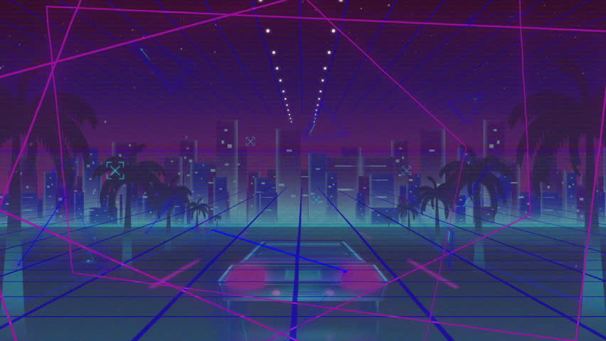 Retro-futuristic neon grid and tunnel unrolling toward magenta horizon, with pulsing red vehicle. Cyberpunk, futuristic, digital, vibrant, abstract, technological, urban - Powered by Shutterstock - Get 15% off with code: PIKWIZARD15