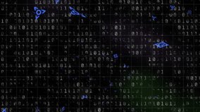 Streaming binary digits moving neon grid cyberspace, with triangle fern semicircle animating SIGNAL. Technology, cyberspace, neon, abstract, digital, futuristic, motion - Powered by Shutterstock - Get 15% off with code: PIKWIZARD15