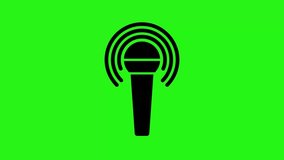 4K animated podcast icon with green screen background - Powered by Shutterstock - Get 15% off with code: PIKWIZARD15