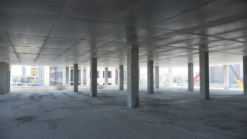 Reinforced concrete structure of unfinished building floor