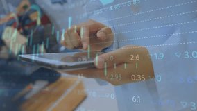 Medical professional tapping tablet and revealing financial charts in office, studying trends. Technology, analytics, business, innovation, data, healthcare, professional - Powered by Shutterstock - Get 15% off with code: PIKWIZARD15