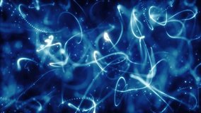 Abstract glowing blue fiber optic strands swirling in a dynamic digital network formation - Powered by Shutterstock - Get 15% off with code: PIKWIZARD15
