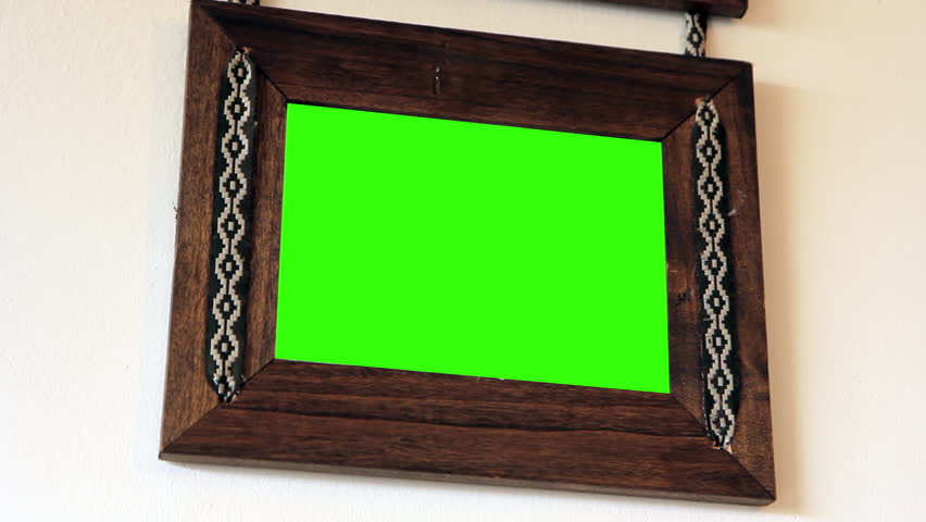Decorative Rustic Frame With Green Screen Background - Close Up - Powered by Shutterstock - Get 15% off with code: PIKWIZARD15