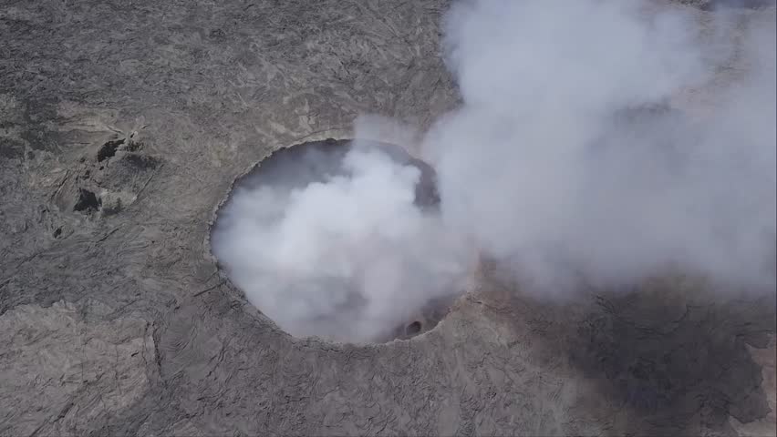 Erta Ale volcano Danakil Depression Ethiopia, eruption.