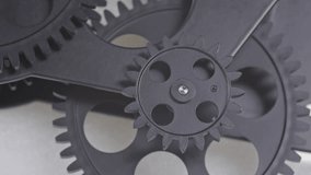 Industrial Machine Gears and Cogs Mechanism at Work Footage. - Powered by Shutterstock - Get 15% off with code: PIKWIZARD15