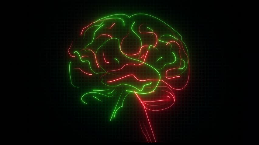 4K Red and Green Futuristic Brain Animation with Electric Neural Pathways - Powered by Shutterstock - Get 15% off with code: PIKWIZARD15
