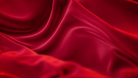 Deep red velvet fabric ripples dynamically across the full frame with dramatic lighting and constant motion. - Powered by Shutterstock - Get 15% off with code: PIKWIZARD15