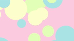 Pastel Circle Abstract Background, presents a digital illustration featuring an array of pastel-colored circles of varying sizes and opacities on a light pink background. The - Powered by Shutterstock - Get 15% off with code: PIKWIZARD15