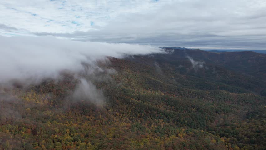 Aerial Drone Adventure Over Fort Mountain State Park, Georgia