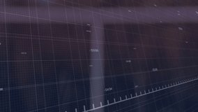 Emerging red line graph wobbling then surging before declining for financial visualization on grid. Digital, analytics, animation, finance, technology, business, data - Powered by Shutterstock - Get 15% off with code: PIKWIZARD15