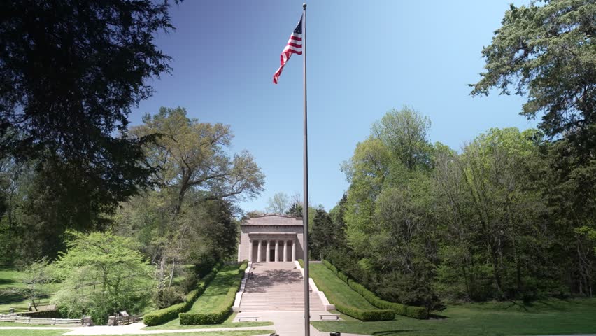 Abraham Lincoln Birthplace National Historical Park in Hodgenville, Kentucky. Memorial building built on the centennial of Lincoln