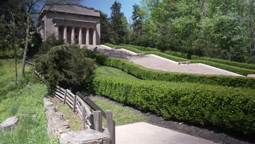 Abraham Lincoln Birthplace National Historical Park in Hodgenville, Kentucky. Memorial building built on the centennial of Lincoln