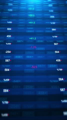 Abstract ticker stock market prices, percentage changes, buy sell sign, . Business, market research, ticker tape, financial figures, exchange . Economic growth rising prices. Investor greed shares.