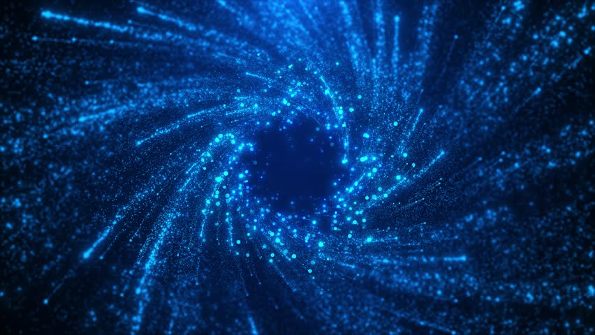 Futuristic Abstract 4K Blue shining glitter particles Animation New Motion Background. Light flare For event, festival, presentation, music, show, party, Award, fashion, Music, festival, club stage 3D