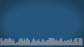 Audio bars rising initiating US flag map fading scaling and disappearing visualizing audio dynamics. Sound visualization, digital art, patriotic design, abstract background, technological, motion - Powered by Shutterstock - Get 15% off with code: PIKWIZARD15