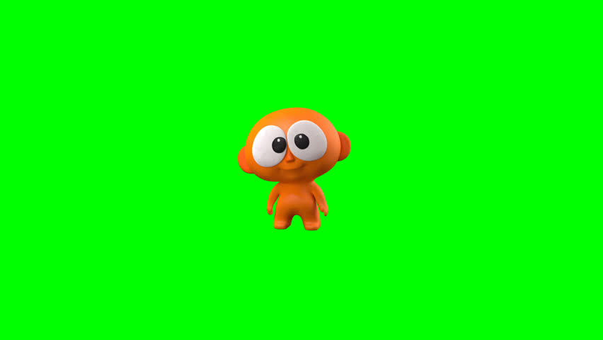 3D Happy Orange Mascot Animation with green screen background. Perfect for digital projects, marketing, and creative content. Expressive, energetic, and ready to cheer up your audience.