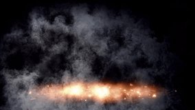 Ethereal animation of fiery smoke swirling and dissolving into misty forest ground. Perfect for mystical, fantasy, or magical themed projects - Powered by Shutterstock - Get 15% off with code: PIKWIZARD15