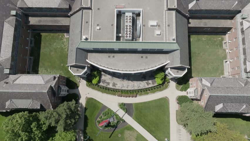 Michigan State University Aerial Drone Phillips Hall