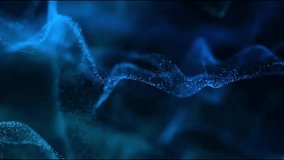 Glowing Blue Particle Mesh in Motion – Sci-Fi Abstract Technology Background with Organic Flow - Powered by Shutterstock - Get 15% off with code: PIKWIZARD15