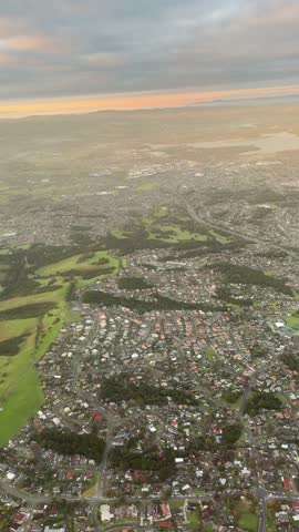 Aerial footage captures Auckland