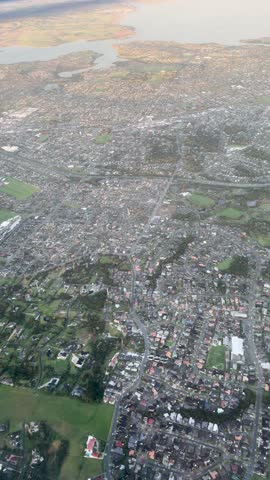 Aerial footage captures Auckland