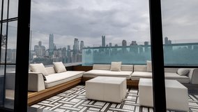CHONGQING, CHINA - 28 MAY 2025 : Timelapse of the amazing Chongqing city skyline from a luxury rooftop terrace - Powered by Shutterstock - Get 15% off with code: PIKWIZARD15