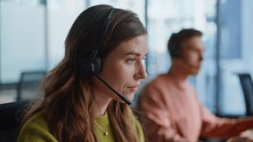Thoughtful support agent listening customer at workplace closeup. Focused woman specialist helping client solving request on hotline. Professional manager work data center. Helpdesk operator concept  - Powered by Shutterstock - Get 15% off with code: PIKWIZARD15