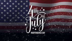 4th of July graphic with American flag for celebrating Independence Day. Perfect for patriotic decorations, social media posts, and festive promotions. Fourth of july independence day. - Powered by Shutterstock - Get 15% off with code: PIKWIZARD15