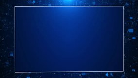 Futuristic HUD video frame Digital technology plexus lines background. basic geometry line element. Technology HUD template. Frame HUD element. HUD viewfinder Interference. Hologram VHS Noise 3D 4K - Powered by Shutterstock - Get 15% off with code: PIKWIZARD15