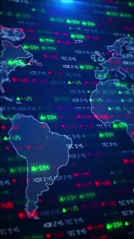 Business finance investment symbol artificial intelligence IOT internet of thing digital technology futuristic background. 3D cyber space number light vibrant, finance business stock market trading.