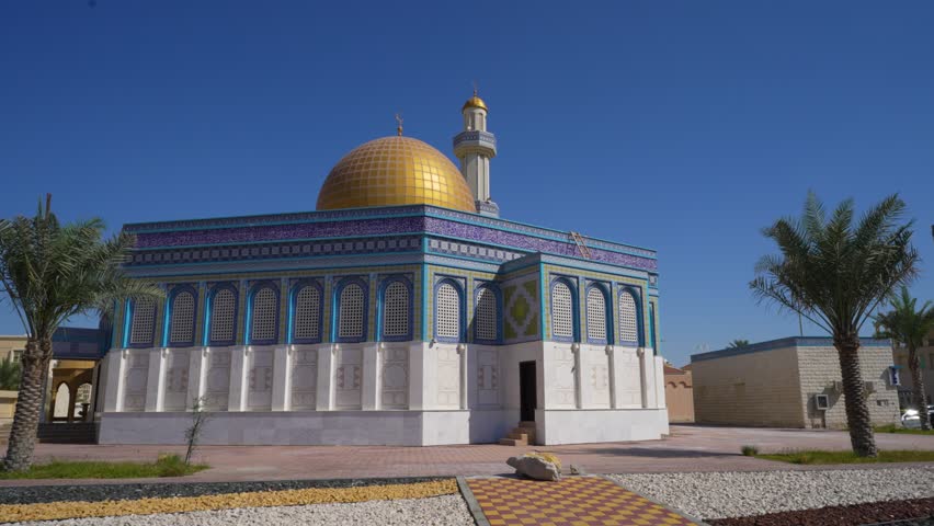 Replica of Dome of the rock masjid Palestine located in Abu Dhabi United arab emirates