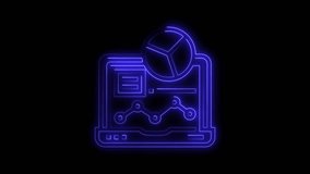 Glowing Neon Data Analytics Icon Futuristic Graph and Chart Display - Powered by Shutterstock - Get 15% off with code: PIKWIZARD15