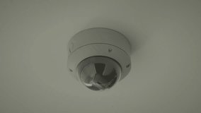 A stylish and sleek ceilingmounted security camera captures highquality, detailed footage in a modern indoor setting - Powered by Shutterstock - Get 15% off with code: PIKWIZARD15