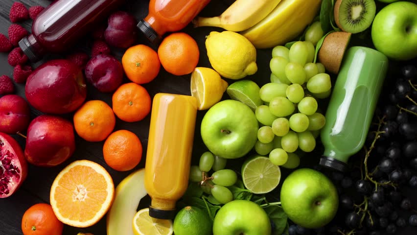 Colorful mix of fresh apples, oranges, grapes, bananas, lemon, kiwi, and pineapple isolated on white, showcasing ripe, juicy, and healthy produce