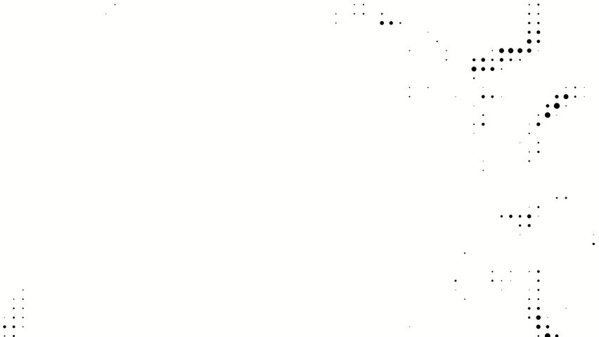 Abstract Dots Forming Halftone Pattern Animation