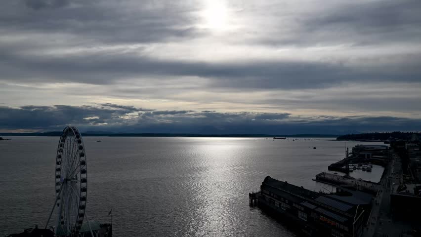 Summer sunset sailing on Elliott Bay.