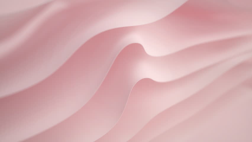 Abstract layered tenderness pink red silk background luxury wave cloth satin pastel color fabric in layers. Rose liquid wave beige wavy fluid texture. Fluttering material 3D animation design wallpaper