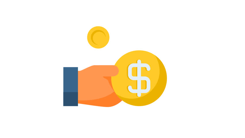 animated refund icon. Perfect for website, digital, online, computer, animation, technology, internet, retail, store, marketing, website, commerce, web, shop, delivery, market, network