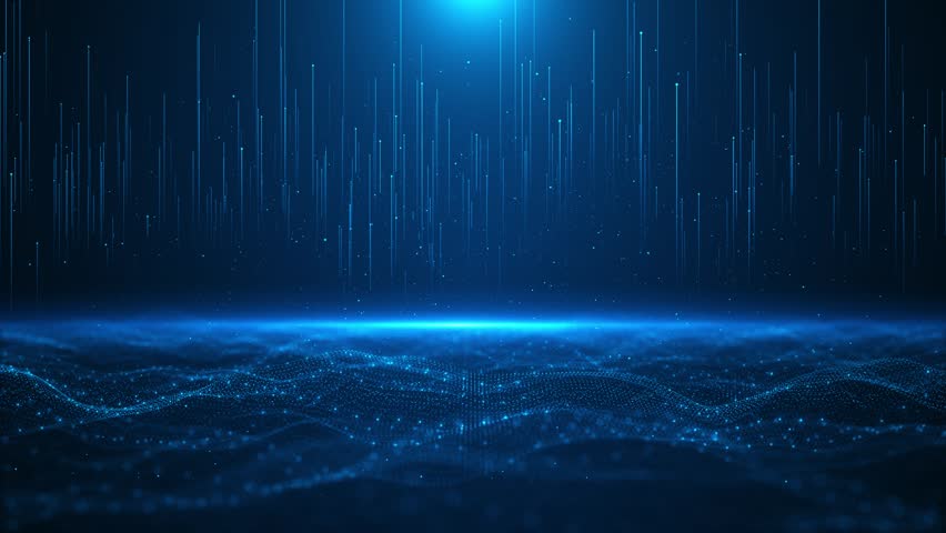 4K Digital Cyberspace Virtual Artificial intelligence cyber Technology background 3D concept. social media tech innovation future Ai big data, internet network, lines dot. metaverse future meta funnel