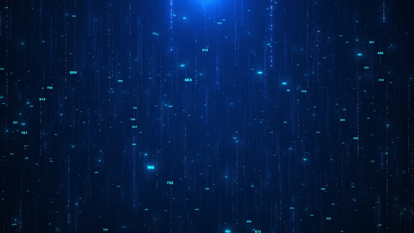 Matrix style binary code. Numbers binary digital rain Computer binary matrix digital rain flow High tech digital matrix binary code falling. style alphabet code rain effect. cyber environment big data